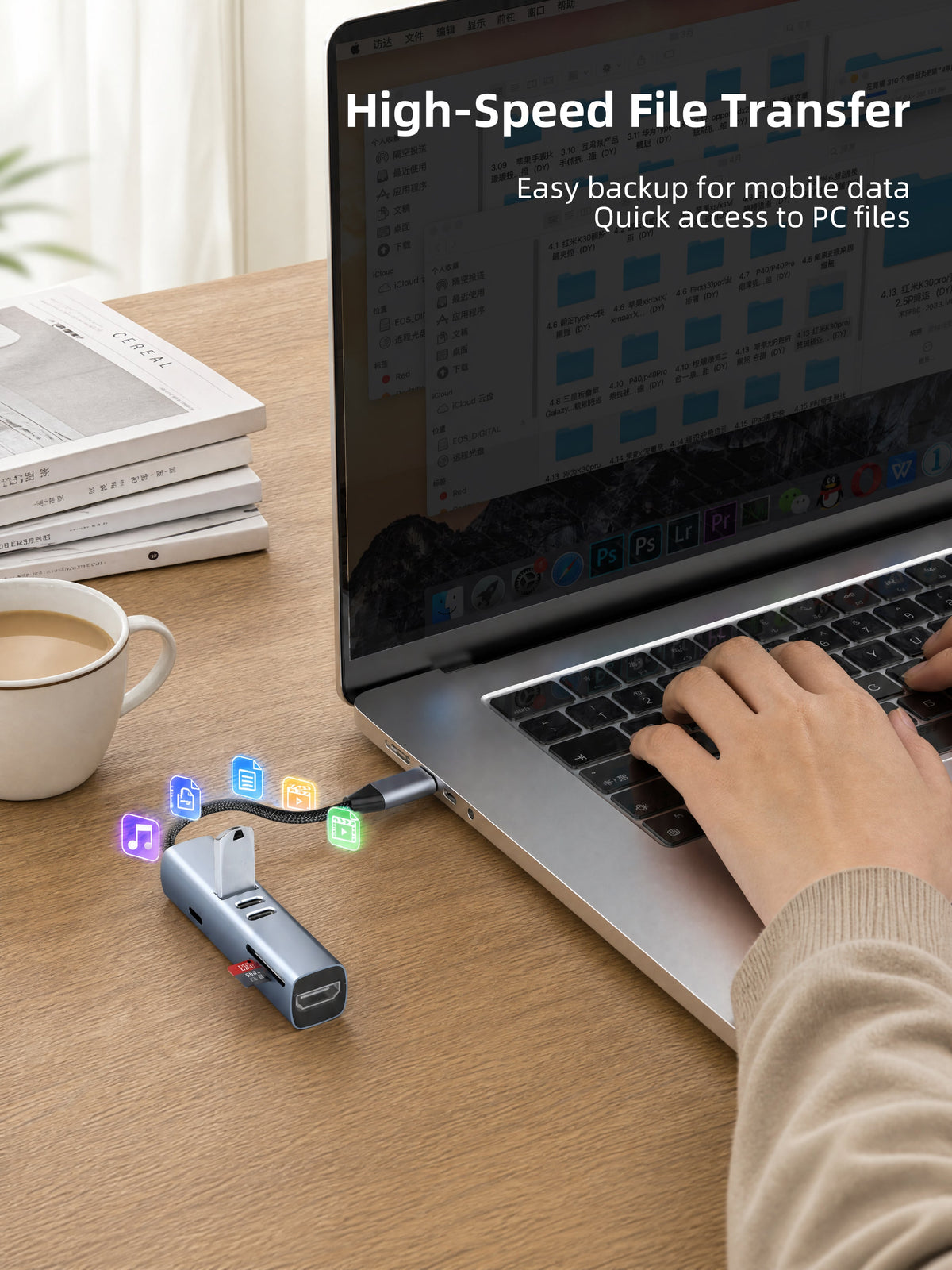 NEOHUBS HUB MAX 7-in-1 Type-C Hub with HDMI, 100W PD, SD/TF, USB 3 & USB-C