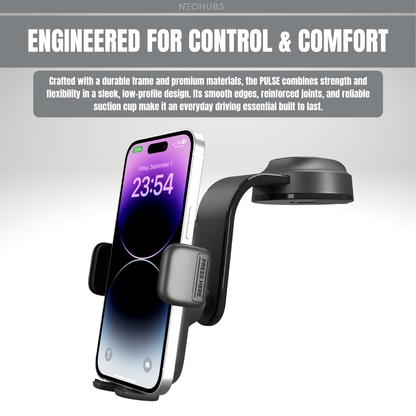 PULSE Adjustable Dashboard / Windshield Car Phone Holder Mount