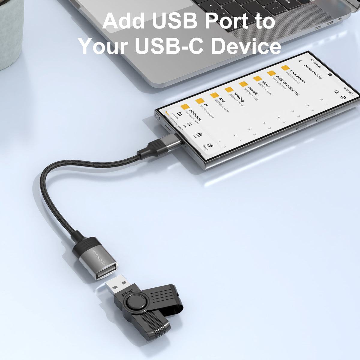 NEOHUBS NEX LINK Type C to USB OTG Adapter Cable - USB-C to USB A Female