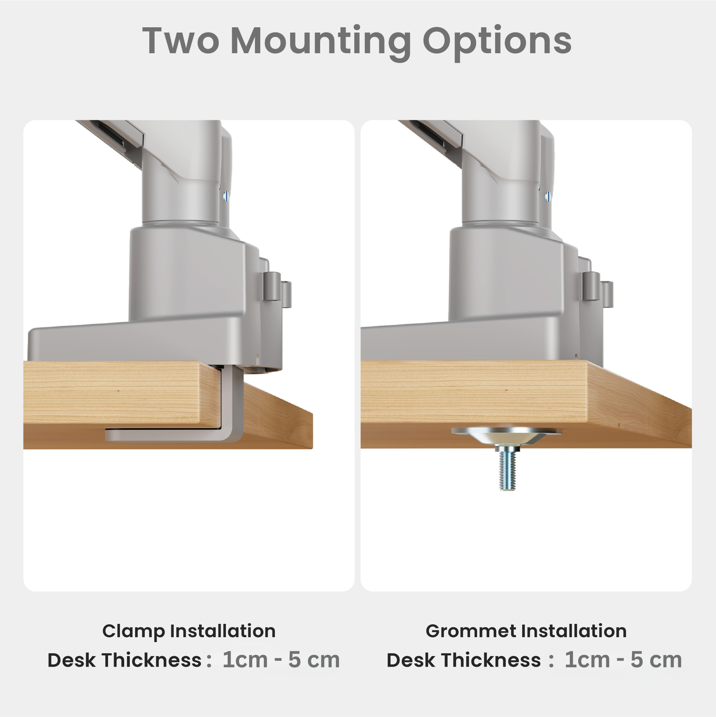 Pro Dual Monitor Arm Mount Premium Adjustable VESA Desktop Stand