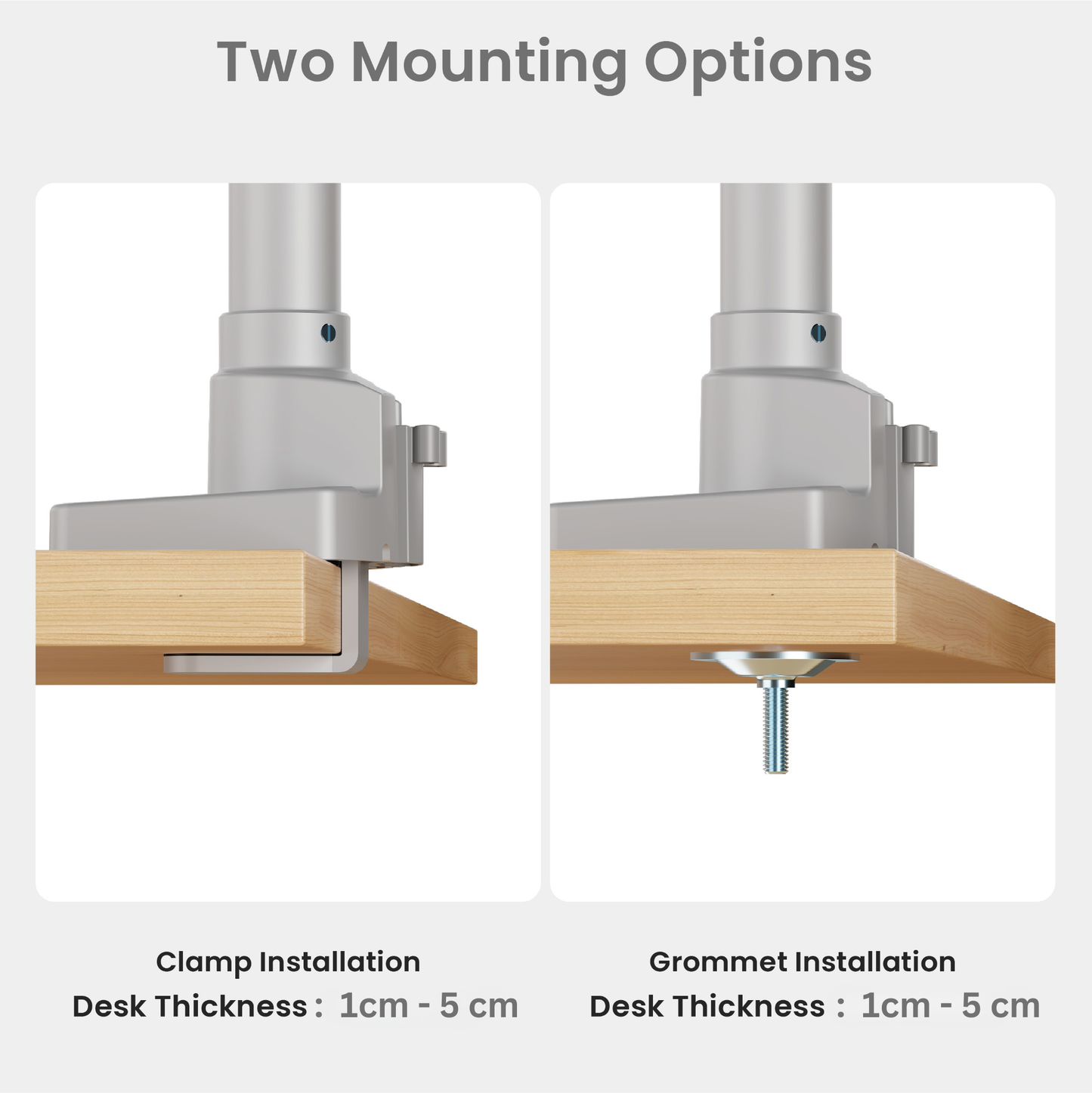 Pro+ Single Monitor Arm Mount Premium Adjustable VESA Desktop Stand