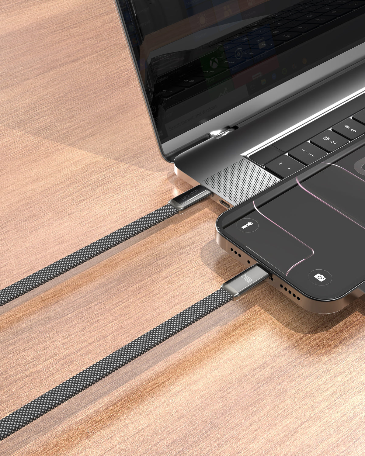 NEOHUBS AIR CABLE 240W USB C to USB C - Type C Fast Charger Cable - 1.5M