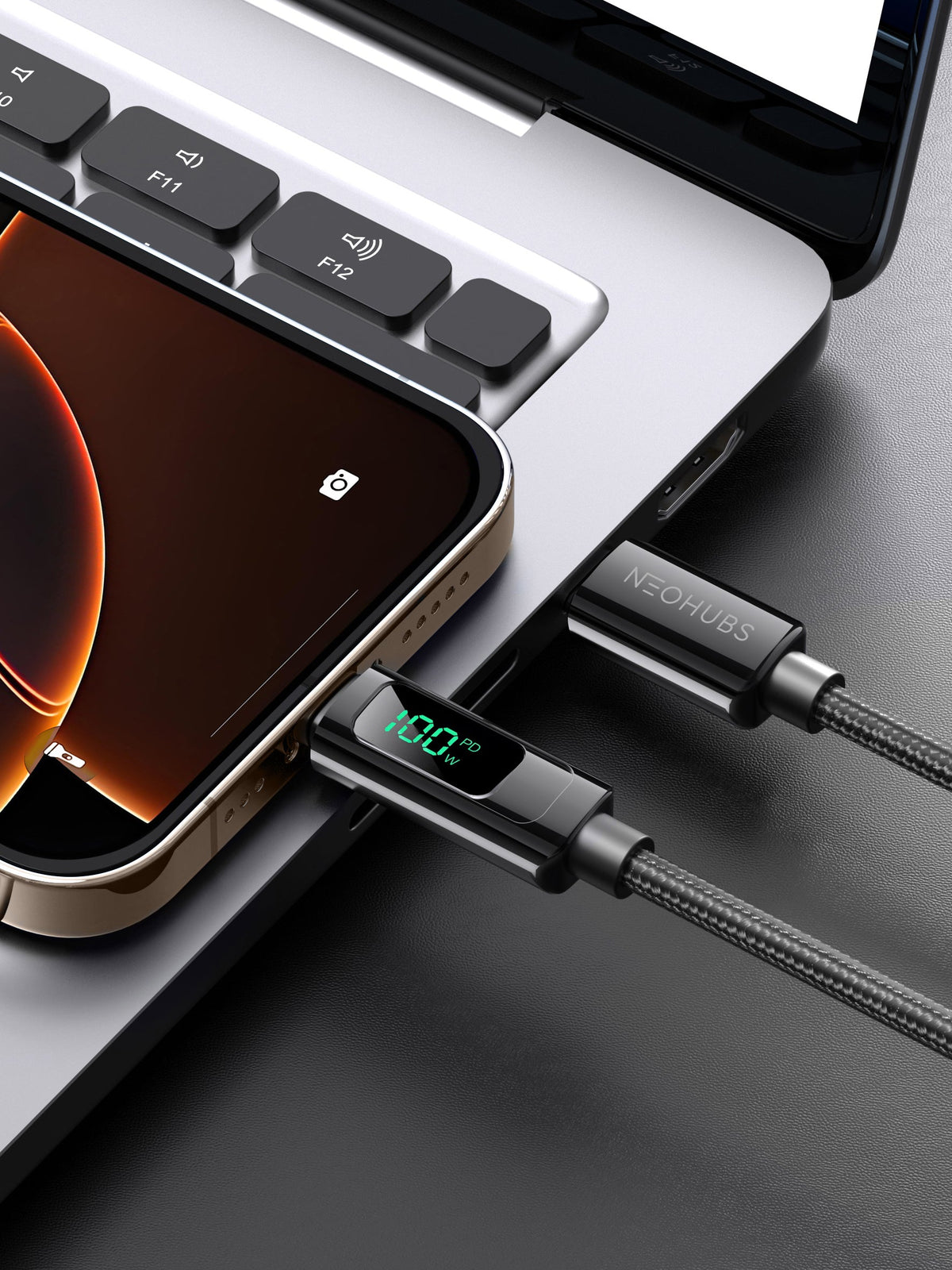 NEOHUBS VOLT DIGI 100W USB C to USB C - Type C Fast Charger Cable - 1.5M