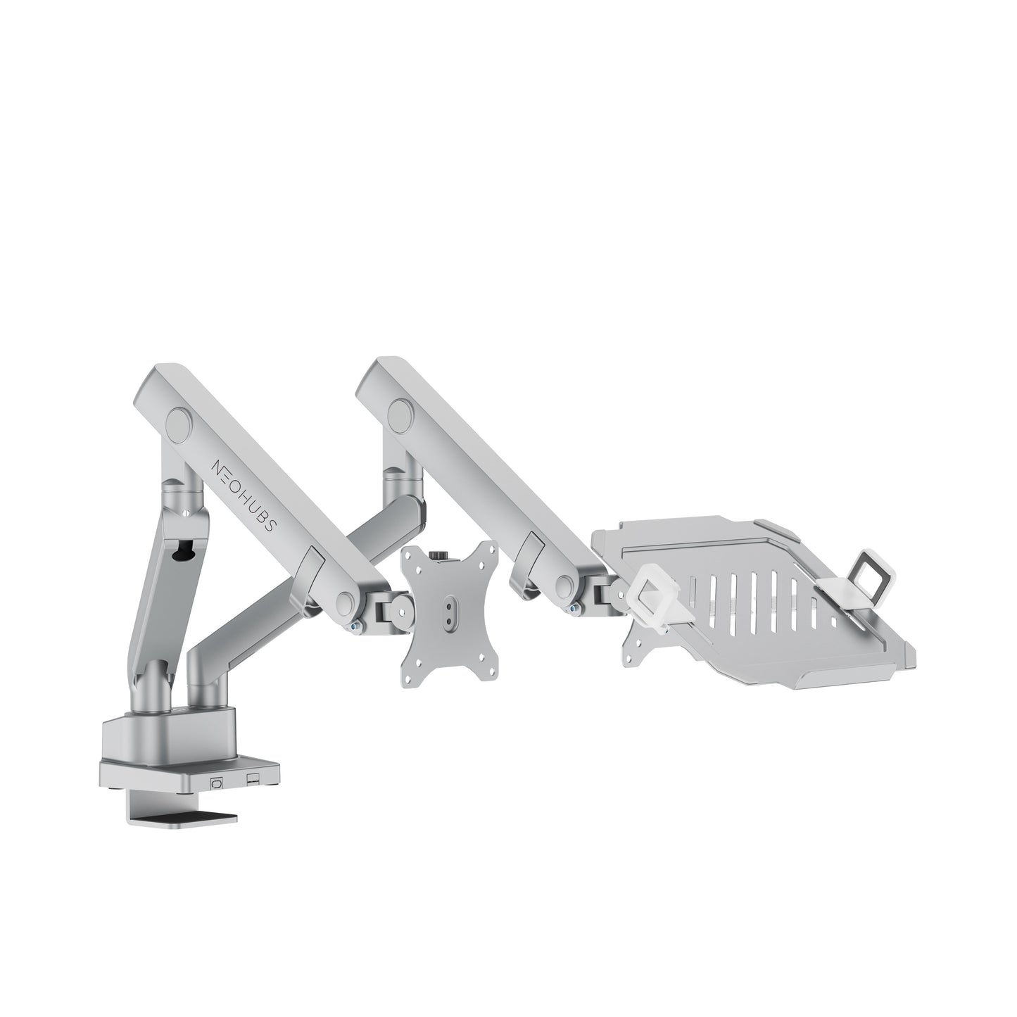 NEOHUBS Pro Hybrid Laptop & Monitor Arm Mount Adjustable VESA Desktop Stand