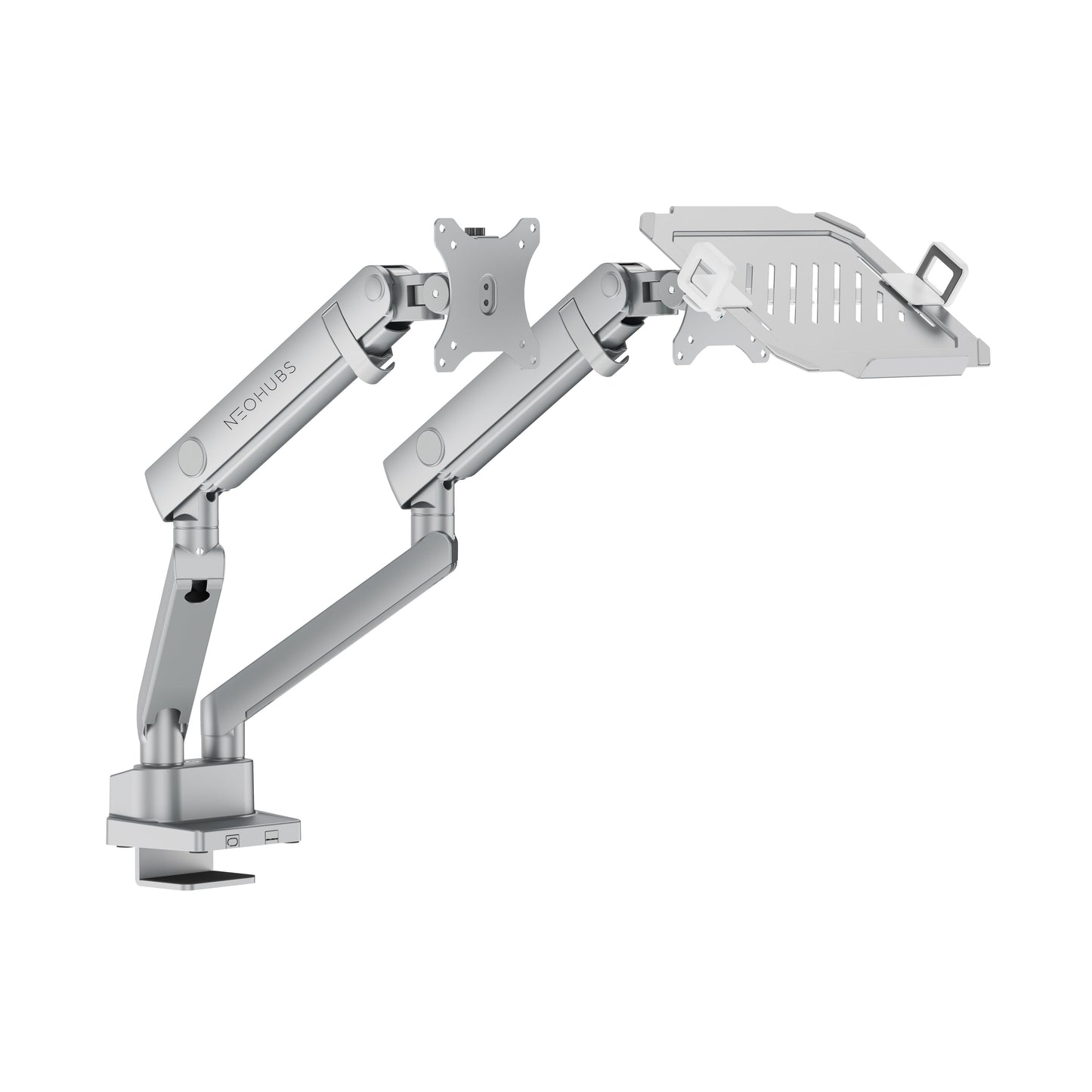 NEOHUBS Pro Hybrid Laptop & Monitor Arm Mount Adjustable VESA Desktop Stand