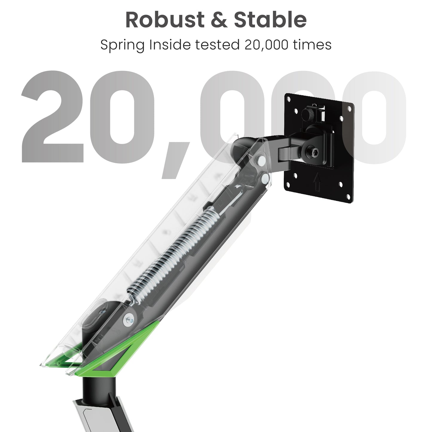 NEOHUBS Play Single Monitor Arm Mount Gaming Adjustable VESA Desktop Stand