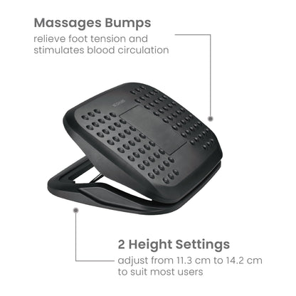 NEOHUBS Under Desk Footrest with Adjustable Ergonomic Massage Surface