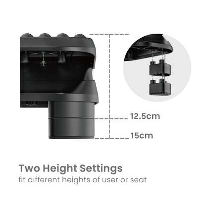 NEOHUBS Footrest with Adjustable Height, Massage Surface & Split Pedals