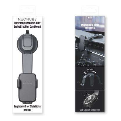PULSE Adjustable Dashboard / Windshield Car Phone Holder Mount